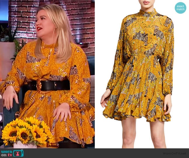 Caroline Serengeti Dress by Rhode worn by Kelly Clarkson on The Kelly Clarkson Show