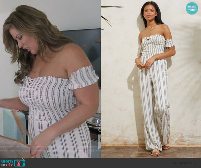 Theory Jumpsuit by Sage the Label worn by Emily Simpson  on The Real Housewives of Orange County