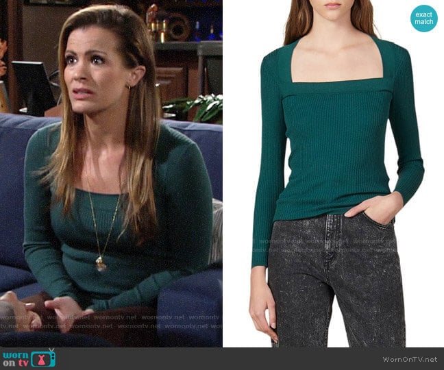 Sandro Molla Sweater worn by Chelsea Lawson (Melissa Claire Egan) on The Young and the Restless