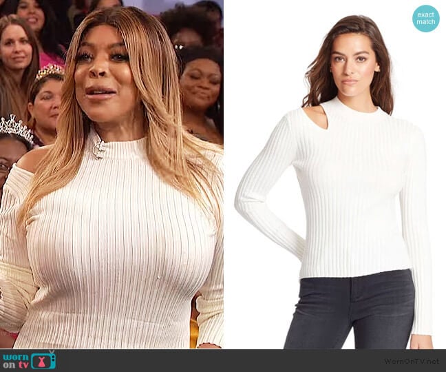 Robyn Cutout Sweater by Skinny Girl worn by Wendy Williams on The Wendy Williams Show