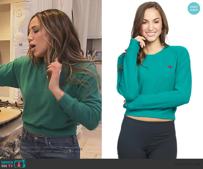 Today Cozy Crew Neck by Spiritual Gangster worn by Melissa Gorga  on The Real Housewives of New Jersey