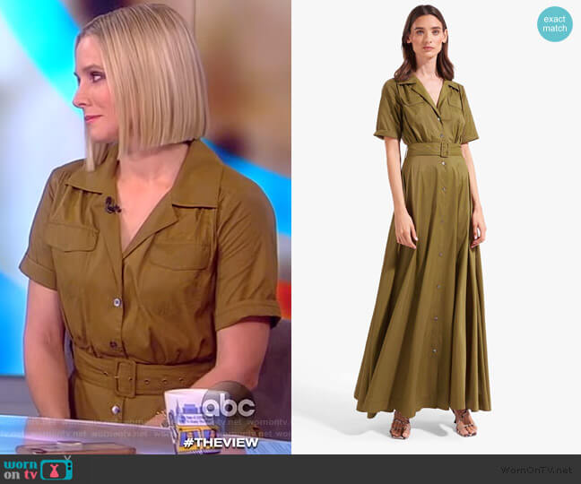 Millie Dress by Staud worn by Kristen Bell on The View