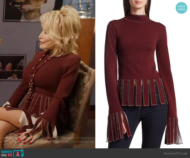 Mika Top by Staud worn by Dolly Parton on GMA