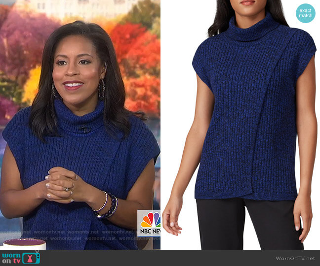 Cross Front Turtleneck by Thakoon Collective worn by Sheinelle Jones  on Today