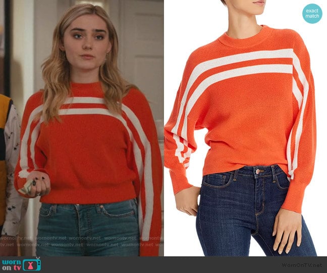 WornOnTV: Taylor’s orange stripe sweater on American Housewife | Meg ...