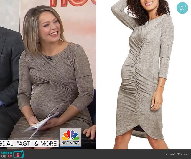 Tulip Hem Maternity Dress by Ingrid & Isabel worn by Dylan Dreyer on Today