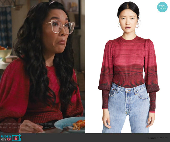 Dax Pullover by Ulla Johnson worn by Doris (Ali Wong) on American Housewife