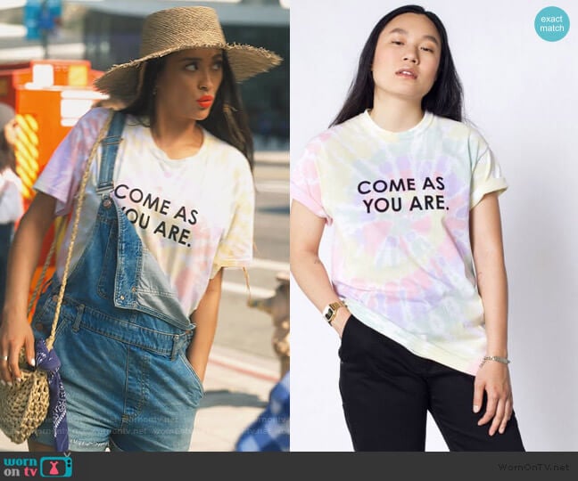 Come As You Are Pride Tee by Wild Fang worn by Stella Cole (Shay Mitchell) on Dollface