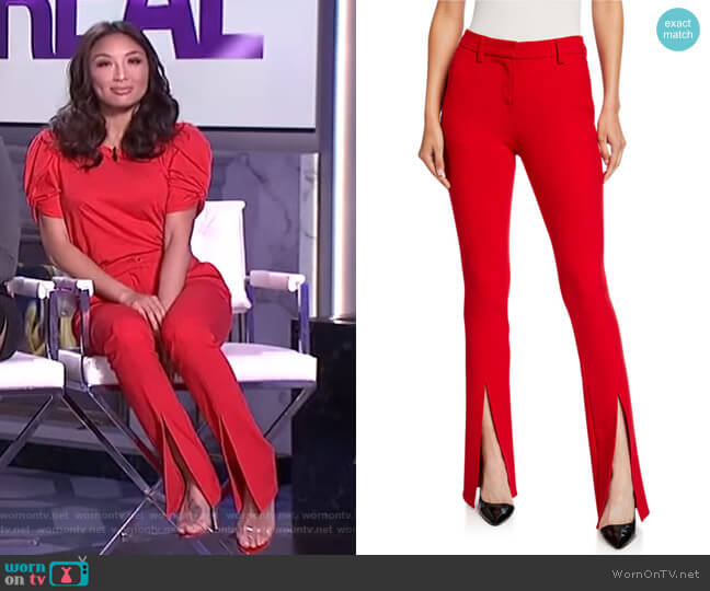 Conway Pants by A.L.C. worn by Jeannie Mai  on The Real
