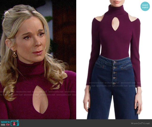 ALC Matera Sweater worn by Donna Logan (Jennifer Gareis) on The Bold and the Beautiful