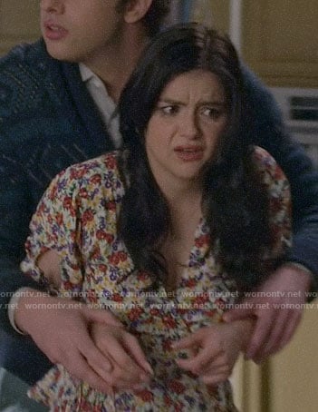 Alex's floral wrap top on Modern Family