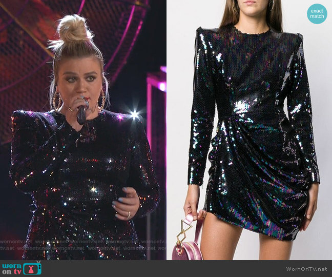Iris Sequin Dress by Alex Perry worn by Kelly Clarkson on The Voice