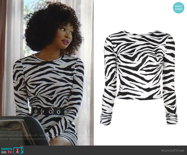Delaina Crop Top by Alice + Olivia worn by Monica Colby (Wakeema Hollis) on Dynasty