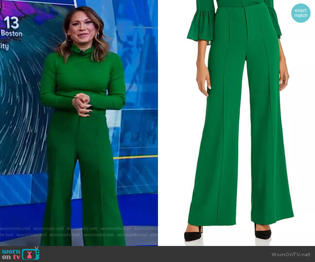 WornOnTV: Ginger’s green turtleneck sweater and pants on Good Morning ...