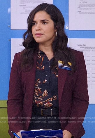 Amy Outfits Fashion On Superstore America Ferrera Wornontv Net