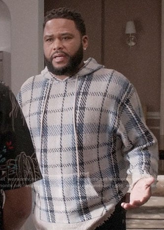 Andre's plaid hoodie on Black-ish