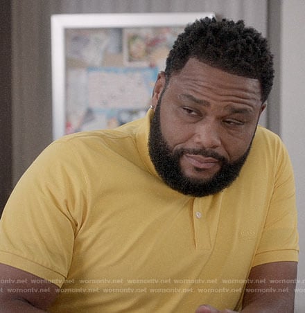 WornOnTV: Andre’s yellow BOSS polo on Black-ish | Anthony Anderson ...