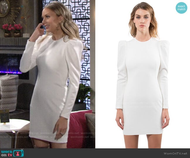 Black Halo Hadley Dress worn by Abby Newman (Melissa Ordway) on The Young and the Restless