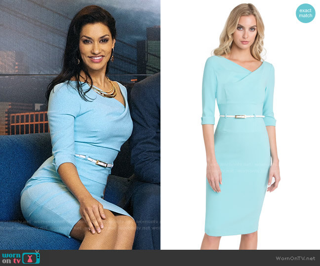 WornOnTV: Alison’s aqua blue dress on The Morning Show | Janina ...