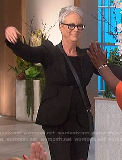 Jamie Lee Curtis’s black blazer on The Talk