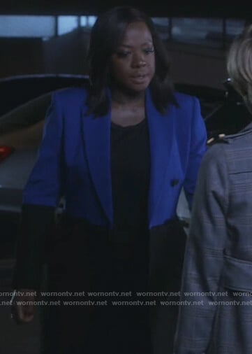 Annalise’s two-tone coat on How to Get Away with Murder