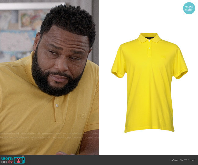 BOSS Logo Polo worn by Andre Johnson (Anthony Anderson) on Black-ish