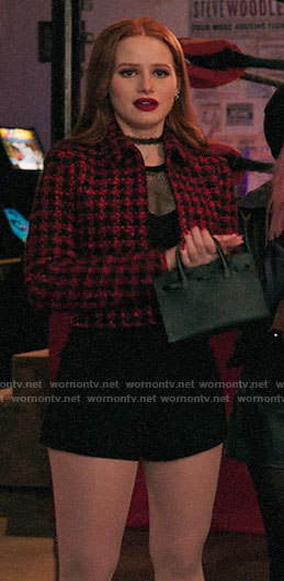 Cheryl’s red houndstooth tweed jacket on Riverdale