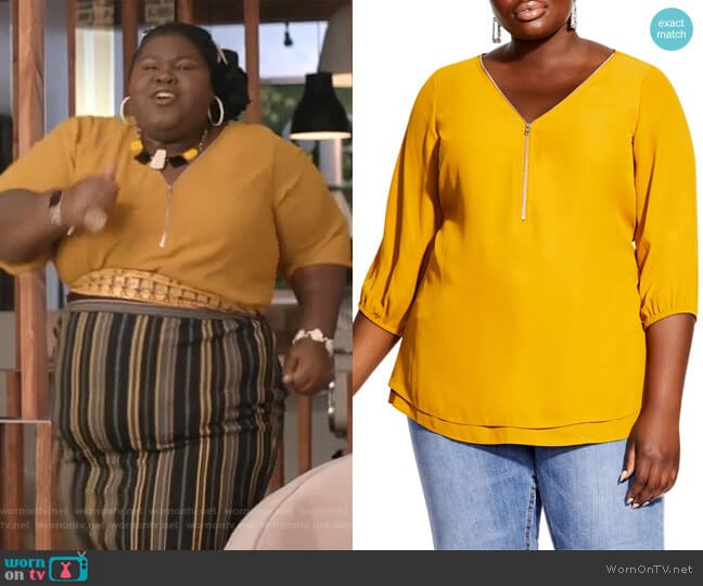 WornOnTV: Becky’s yellow top and striped skirt on Empire | Gabourey ...