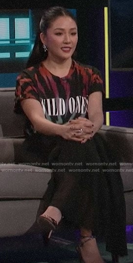 Constance Wu’s WILD ONES tee on A Little Late with Lilly Singh