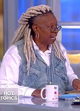 Whoopie’s denim vest on The View