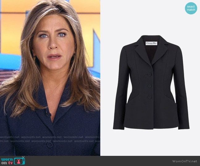 Dior Bar Jacket in Wool and Silk worn by Alex Levy (Jennifer Aniston) on The Morning Show