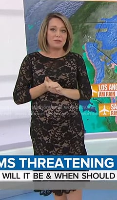 Dylan’s black lace maternity dress on Today