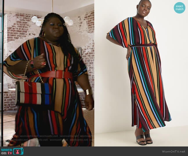 Printed V-Neck Maxi Dress by Eloquii worn by Becky (Gabourey Sidibe) on Empire