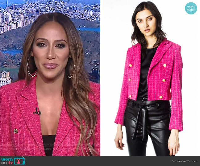 Gwenyth Blazer by Envy worn by Melissa Gorga on E! News Daily Pop