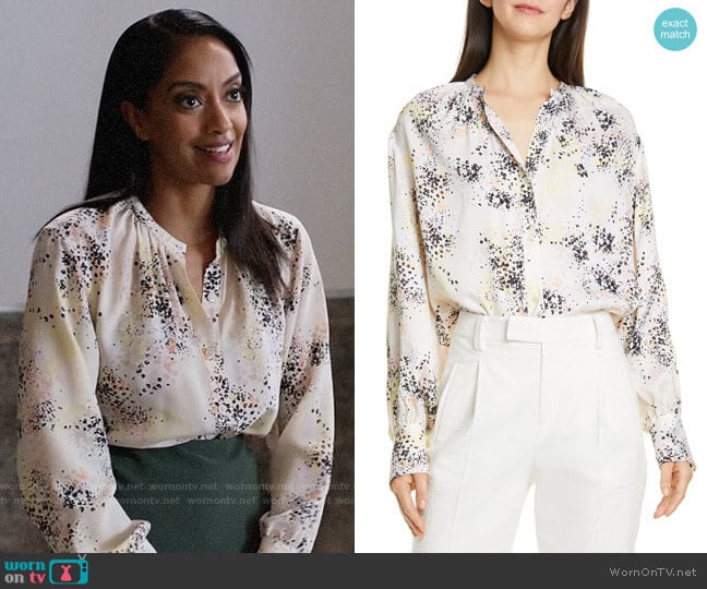 WornOnTV: Kelly’s floral blouse on Supergirl | Azie Tesfai | Clothes ...