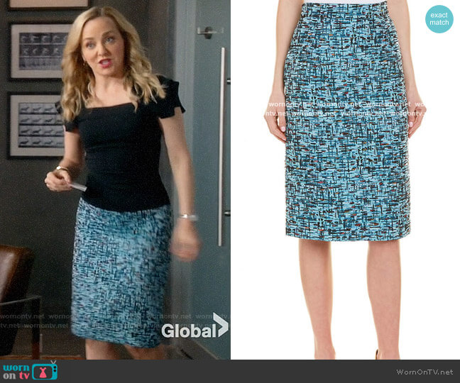 Escada Pencil Skirt worn by Marissa Morgan (Geneva Carr) on Bull