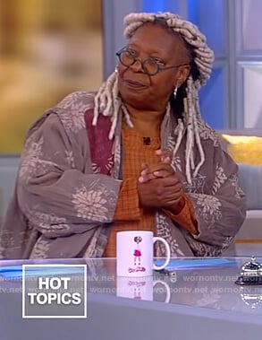 Whoopi’s floral cardigan on The View