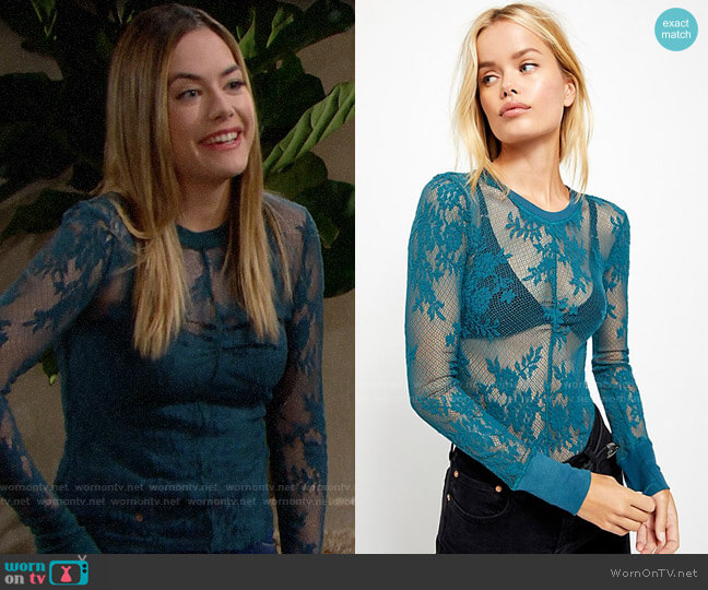Free People Cool With It Layering Top worn by Hope Logan (Annika Noelle) on The Bold & the Beautiful