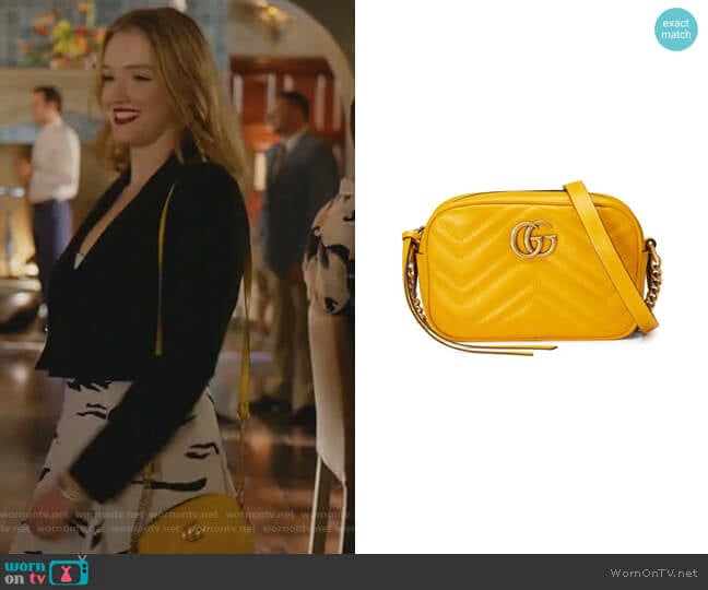 GG Marmont Matelassé Mini Bag worn by Kirby Anders (Maddison Brown) on Dynasty