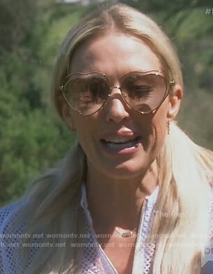 Braunwyn’s heart eye glasses on The Real Housewives of Orange County