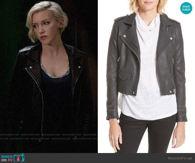 IRO Ashville Jacket worn by Laurel Lance (Katie Cassidy) on Arrow