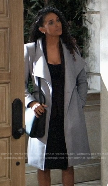 Jordan’s grey coat on General Hospital