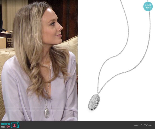 Kendra Scott Rae Necklace worn by Abby Newman (Melissa Ordway) on The Young and the Restless