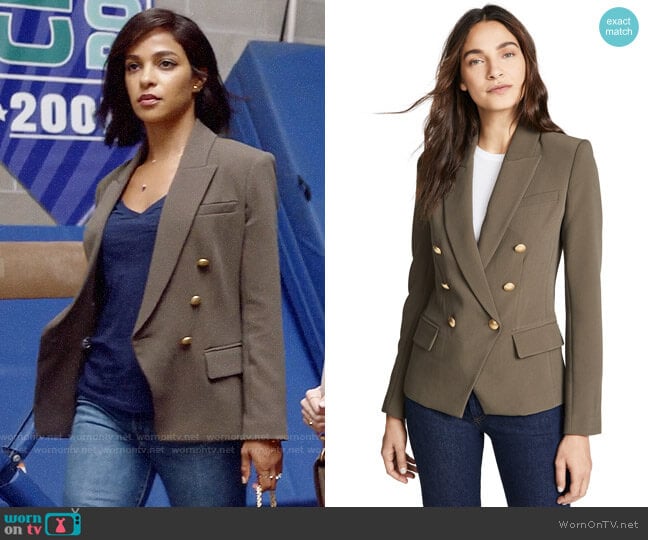 L'Agence Kenzie Blazer worn by Edie Palmer (Megalyn Echikunwoke) on Almost Family