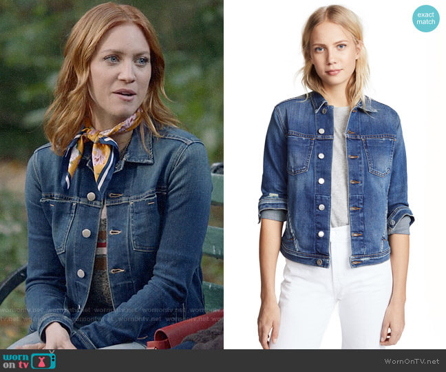 L'Agence Celine Jacket worn by Julia Bechley (Brittany Snow) on Almost Family