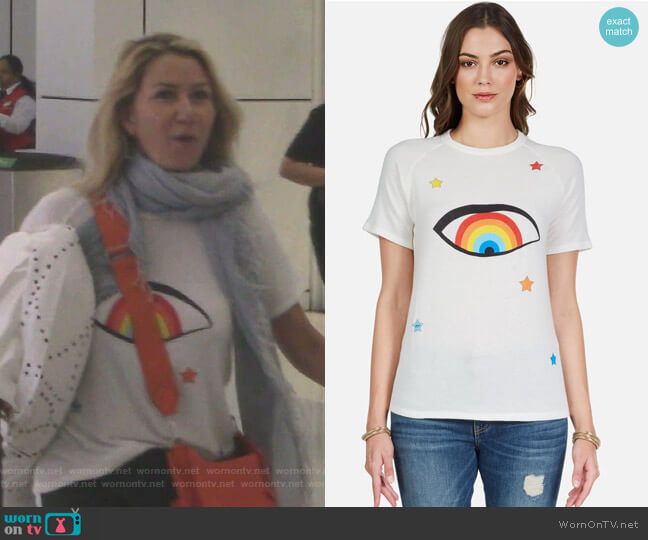 Suki Starry Rainbow Eye Tee by Lauren Moshi worn by Kary Brittingham  on The Real Housewives of Dallas