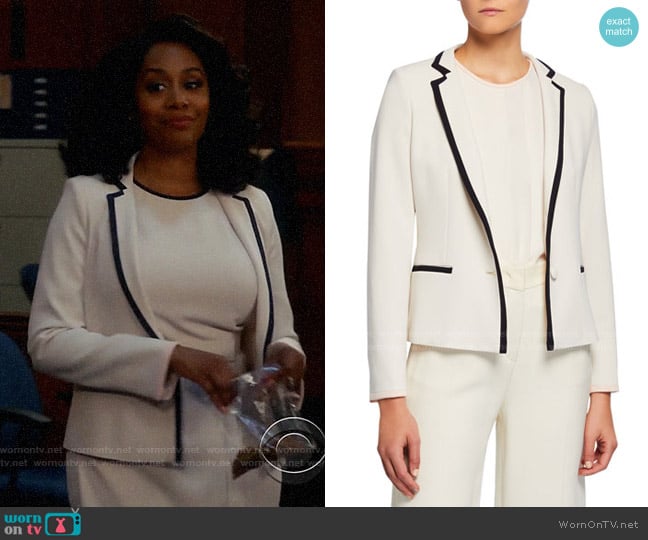 Max Mara Robert Blazer worn by Lola Carmichael (Simone Missick) on All Rise