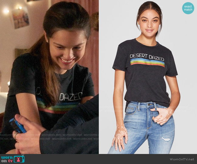 Target Mighty Fine Desert Dazed Graphic T-Shirt worn by Nini (Olivia Rodrigo) on High School Musical The Musical The Series