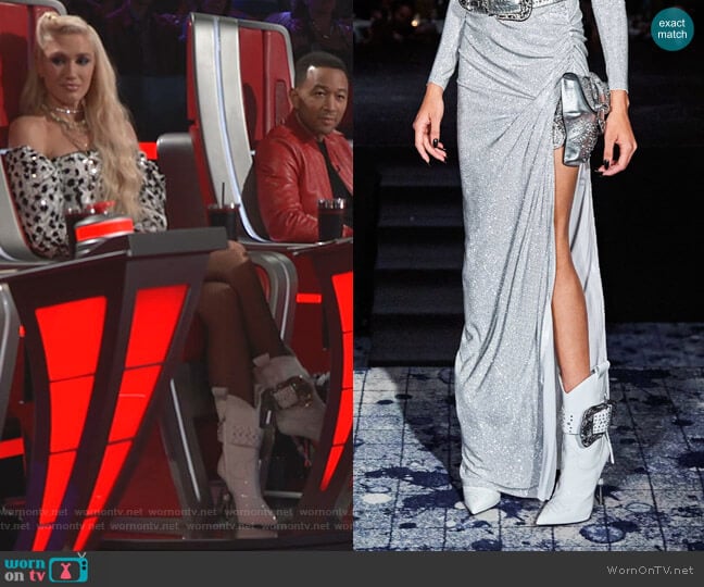 Fall 2019 Collection by Philipp Plein worn by Gwen Stefani on The Voice