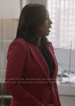 Annalise’s red blazer on How to Get Away with Murder